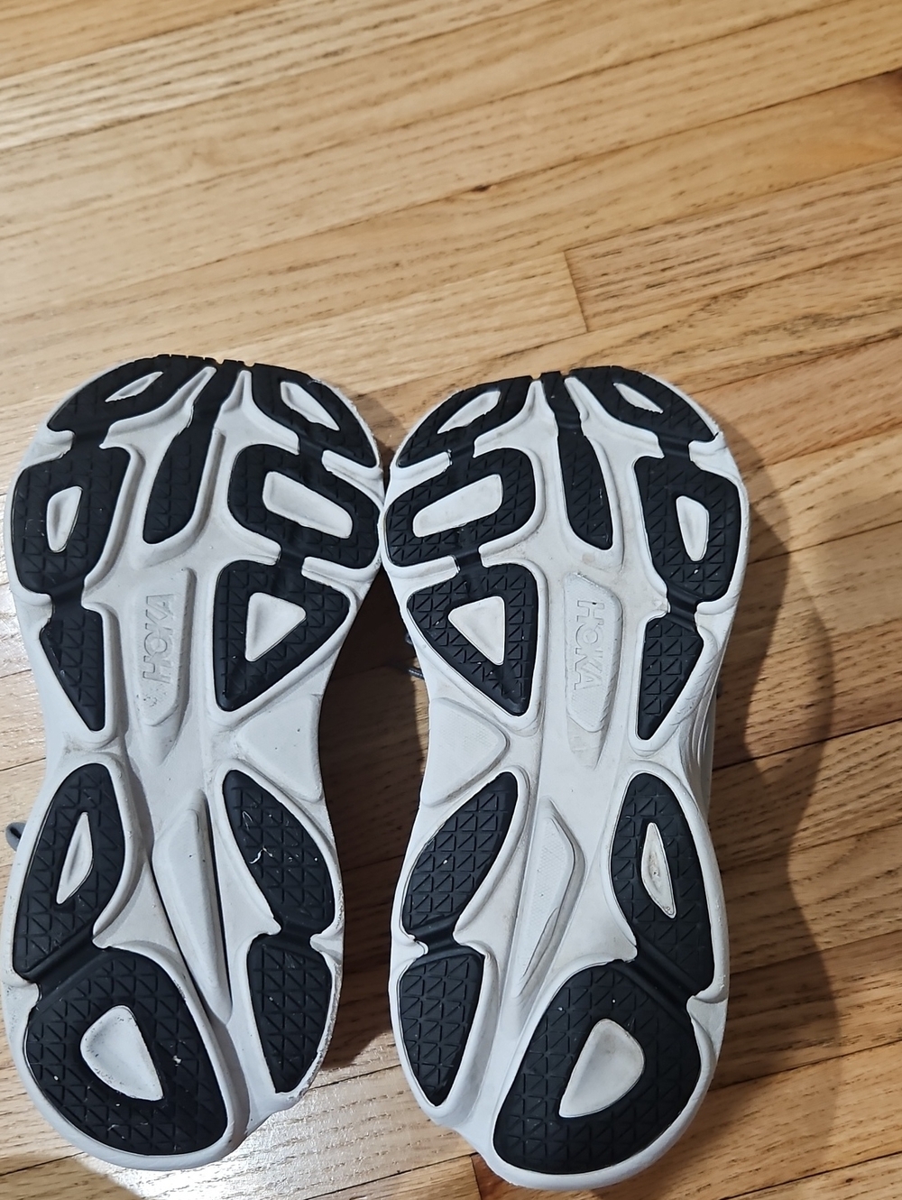 Hoka Gray and White Cushioned Running Shoes - Picture 5 of 5
